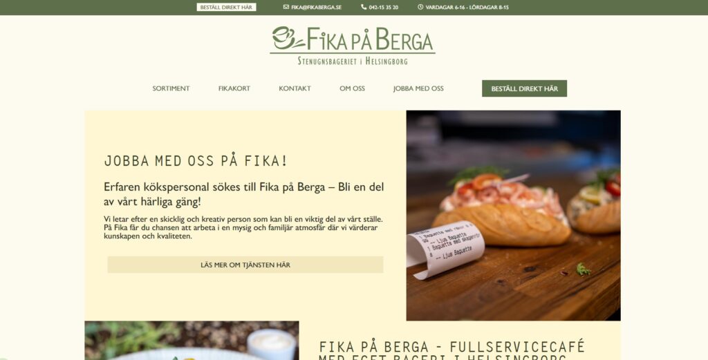 Andreas och Kompetentor har utfört uppgifter och varit bollplank för verksamhetsutveckling hos Fika på Berga